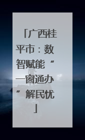 广西桂平市：数智赋能“一窗通办”解民忧