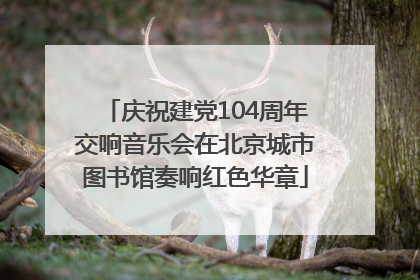 庆祝建党104周年交响音乐会在北京城市图书馆奏响红色华章
