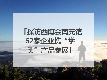 探访西博会南充馆 62家企业携“拳头”产品参展