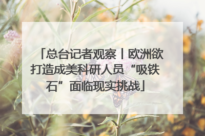 总台记者观察丨欧洲欲打造成美科研人员“吸铁石”面临现实挑战