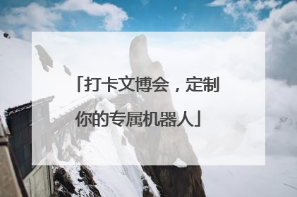 打卡文博会，定制你的专属机器人