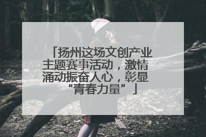 扬州这场文创产业主题赛事活动，激情涌动振奋人心，彰显“青春力量”