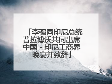 李强同印尼总统普拉博沃共同出席中国－印尼工商界晚宴并致辞