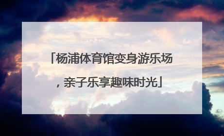 杨浦体育馆变身游乐场，亲子乐享趣味时光