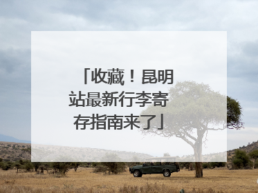 收藏！昆明站最新行李寄存指南来了