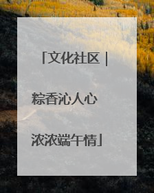 文化社区｜粽香沁人心 浓浓端午情