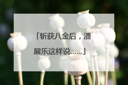 斩获八金后，潘展乐这样说……
