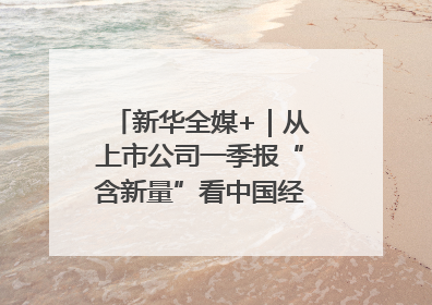 新华全媒+｜从上市公司一季报“含新量”看中国经济发展向“新”