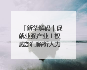 新华解码｜促就业强产业！权威部门解析人力资源服务业与制造业融合发展试点