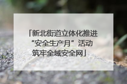 新北街道立体化推进“安全生产月”活动 筑牢全域安全网