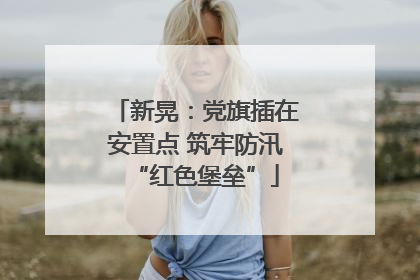 新晃：党旗插在安置点 筑牢防汛“红色堡垒”