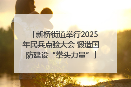 新桥街道举行2025年民兵点验大会 锻造国防建设“拳头力量”