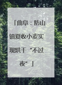 曲阜：防山镇夏收小麦实现烘干“不过夜”