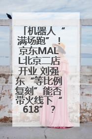 机器人“满场跑”！京东MALL北京二店开业 刘强东“等比例复刻”能否带火线下“618”？