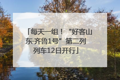 每天一组！“好客山东·齐鲁1号”第二列列车12日开行