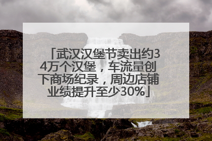 武汉汉堡节卖出约34万个汉堡，车流量创下商场纪录，周边店铺业绩提升至少30%