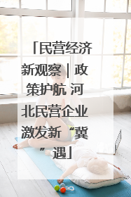民营经济新观察｜政策护航 河北民营企业激发新“冀”遇