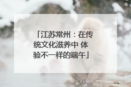 江苏常州：在传统文化滋养中 体验不一样的端午