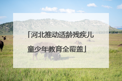 河北推动适龄残疾儿童少年教育全覆盖