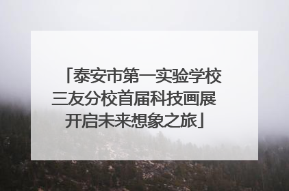 泰安市第一实验学校三友分校首届科技画展开启未来想象之旅