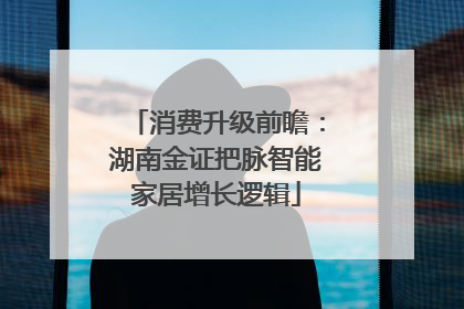 消费升级前瞻：湖南金证把脉智能家居增长逻辑
