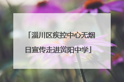 淄川区疾控中心无烟日宣传走进黉阳中学