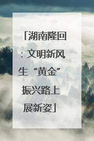 湖南隆回：文明新风生“黄金” 振兴路上展新姿