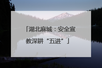 湖北麻城:安全宣教深耕“五进”