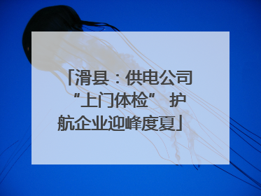 滑县：供电公司“上门体检” 护航企业迎峰度夏