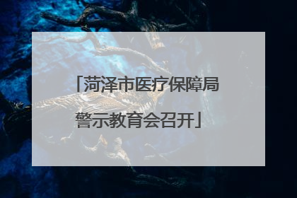 菏泽市医疗保障局警示教育会召开