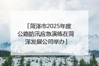 菏泽市2025年度公路防汛应急演练在菏泽发展公司举办