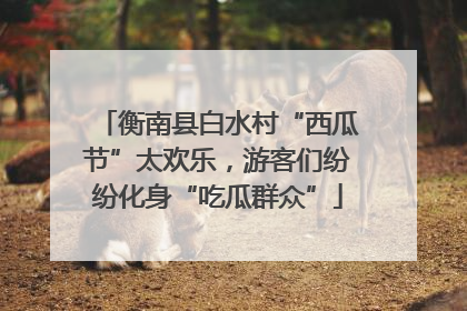 衡南县白水村“西瓜节”太欢乐，游客们纷纷化身“吃瓜群众”