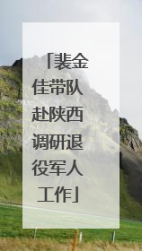 裴金佳带队赴陕西调研退役军人工作