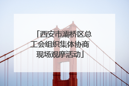 西安市灞桥区总工会组织集体协商现场观摩活动