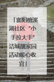襄阳檀溪湖社区“小手拉大手”洁城靓家园活动暖心收官