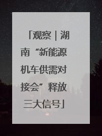观察｜湖南“新能源机车供需对接会”释放三大信号