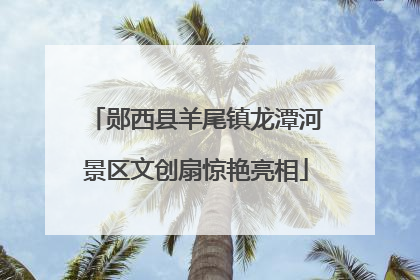 郧西县羊尾镇龙潭河景区文创扇惊艳亮相