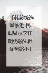韩总统选举临近 民调显示李在明仍领先但优势缩小