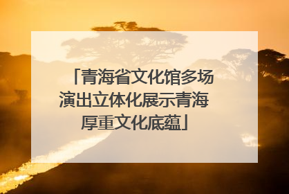 青海省文化馆多场演出立体化展示青海厚重文化底蕴