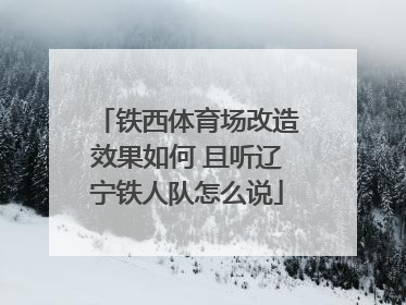 铁西体育场改造效果如何 且听辽宁铁人队怎么说