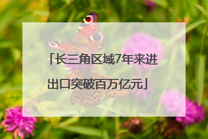 长三角区域7年来进出口突破百万亿元