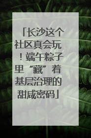 长沙这个社区真会玩！端午粽子里“藏”着基层治理的甜咸密码