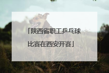 陕西省职工乒乓球比赛在西安开赛