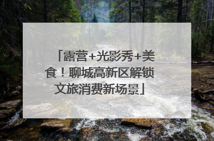 露营+光影秀+美食！聊城高新区解锁文旅消费新场景