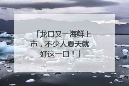 龙口又一海鲜上市，不少人夏天就好这一口！