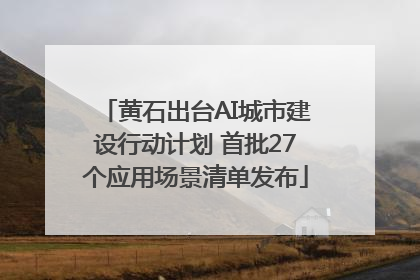 黄石出台AI城市建设行动计划 首批27个应用场景清单发布