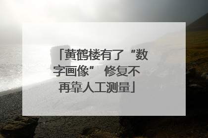 黄鹤楼有了“数字画像” 修复不再靠人工测量
