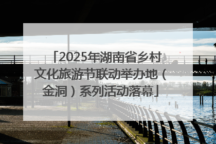 2025年湖南省乡村文化旅游节联动举办地（金洞）系列活动落幕