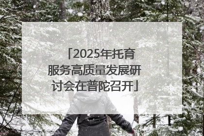 2025年托育服务高质量发展研讨会在普陀召开
