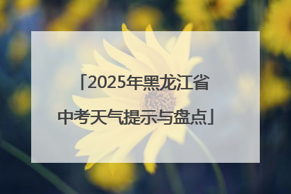 2025年黑龙江省中考天气提示与盘点